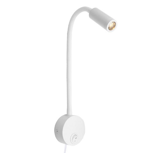 Flexible Pipe 3W LED Wall Fixture Reading Lamp Picture Light Button + Plug Store - Picture 12 of 26