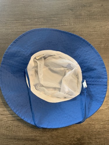 Kids Quick Dry Swim Sun Hat 50 SPF Size L/XL 3-7Y, Blue - Picture 4 of 5