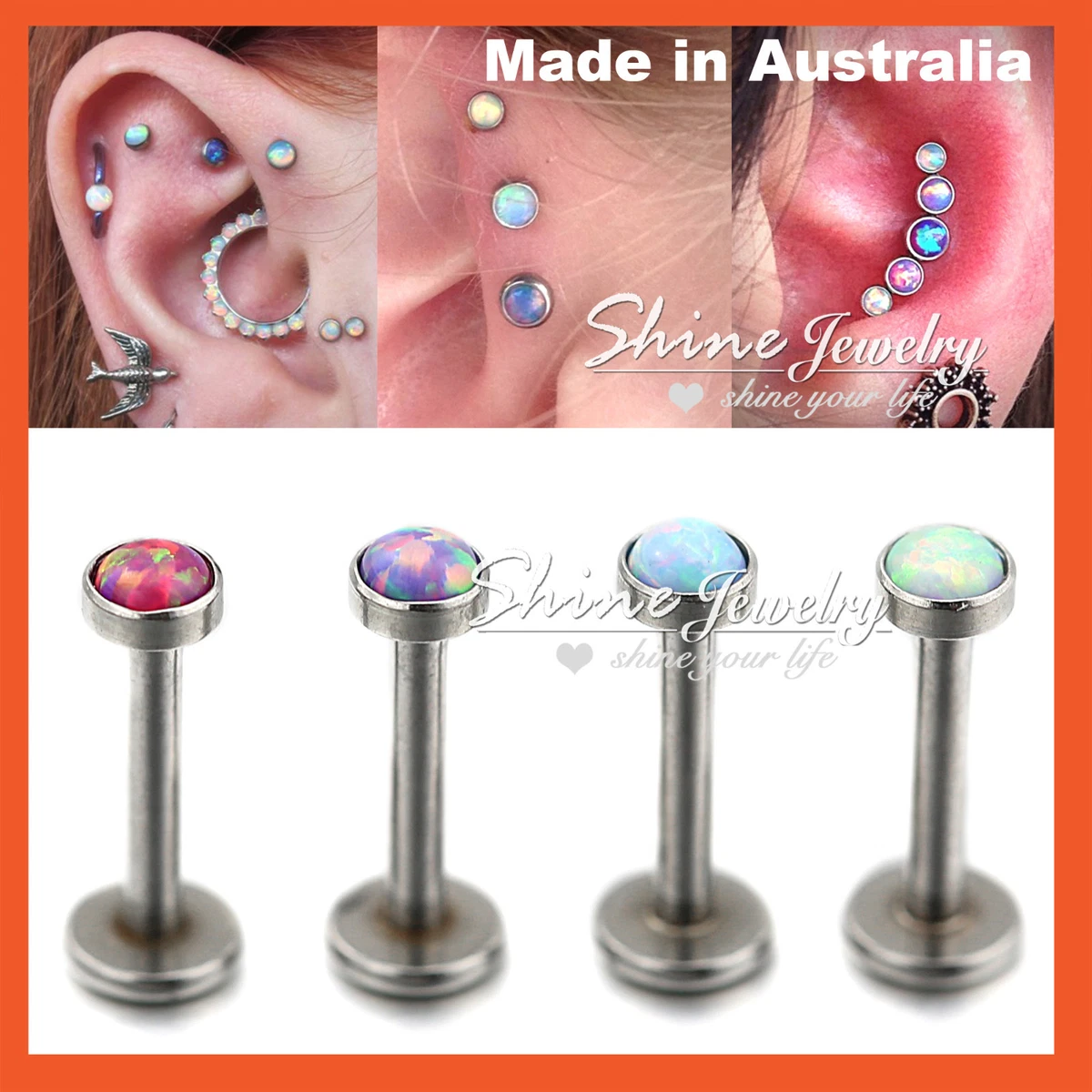 Titanium tragus bar sale