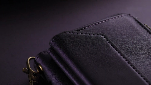 Für iPhone 16 15 14 13 12 Pro Max Plus Kartenfächer Reißverschluss Wallet RFID Handyhülle - Bild 2 von 60