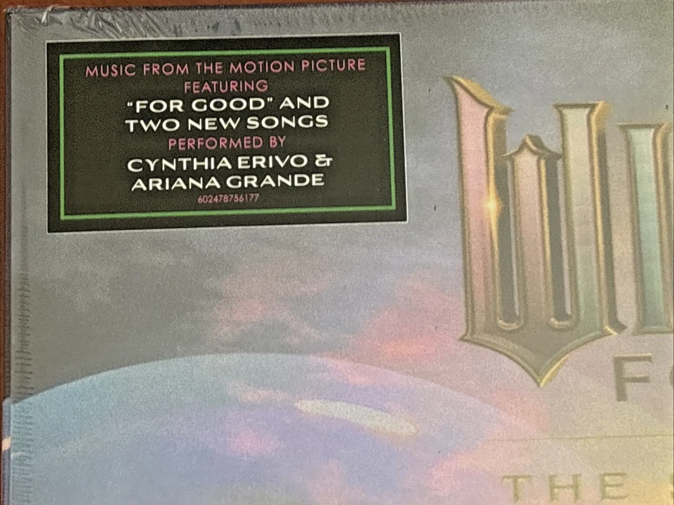 Wicked For Good Soundtrack Lenticular Cover Pink Green Color Vinyl 2LP Target - Image 3 of 4