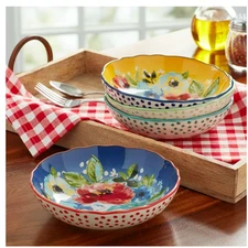 The Pioneer Woman Melody 4-Piece Pasta Bowl Set