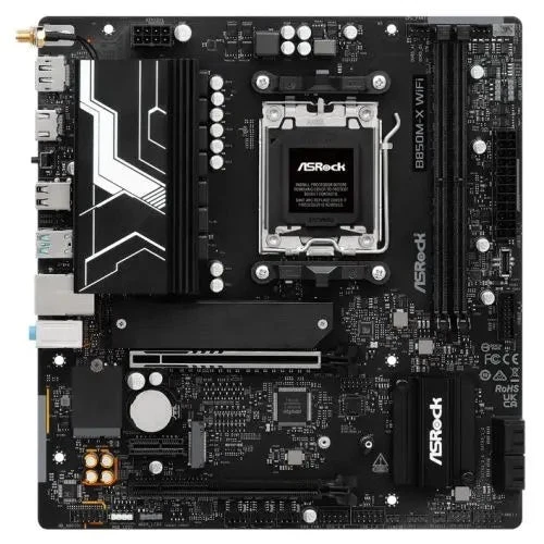 Asrock B850M-X WIFI R2.0, AMD B850, AM5, Micro ATX, 2 DDR5, HDMI, DP, Wi-Fi 6E,