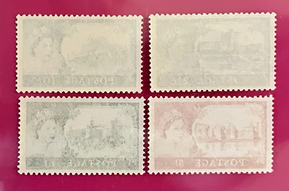 GB 1955 QE II SG 536 - 539 Castillos Juego de altos valores, MNH CV £250 Foto 2 de 2