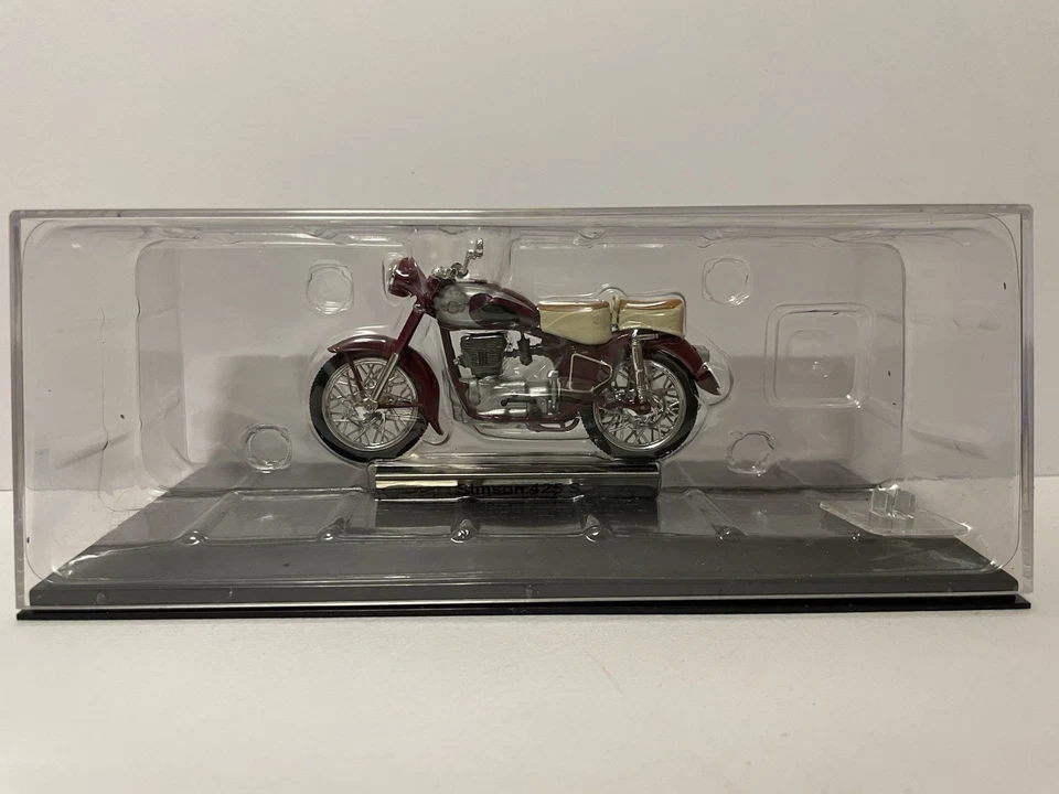 Modell Motorrad 1:24 Simson 425 S Atlas Kollektion DDR Motorcycles in Vitrine - Bild 2 von 4