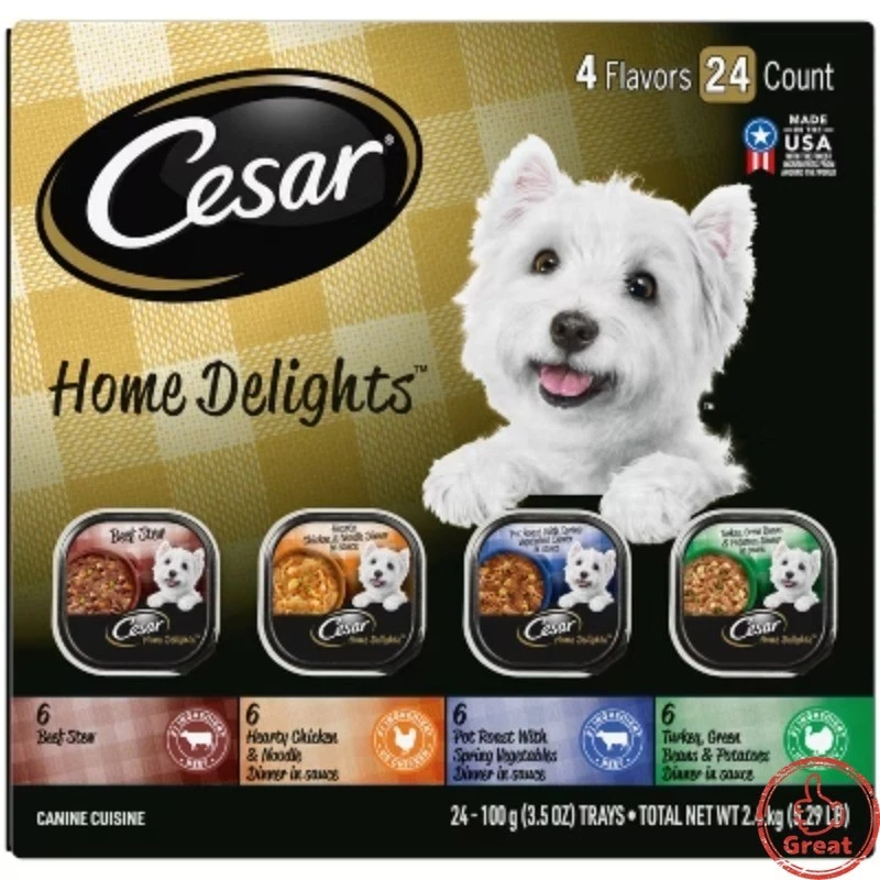 Cesar Home Delights Variety Pack Small Breed Wet Dog Food - 3.5oz/24ct