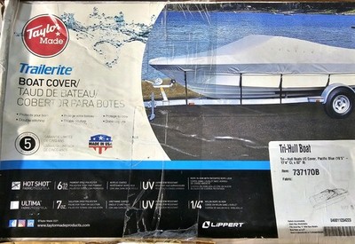 Taylor Made Trailerite SC Boat Cover for Tri-Hull Boats 16'5'' - 17'4'' CL x 82'' B