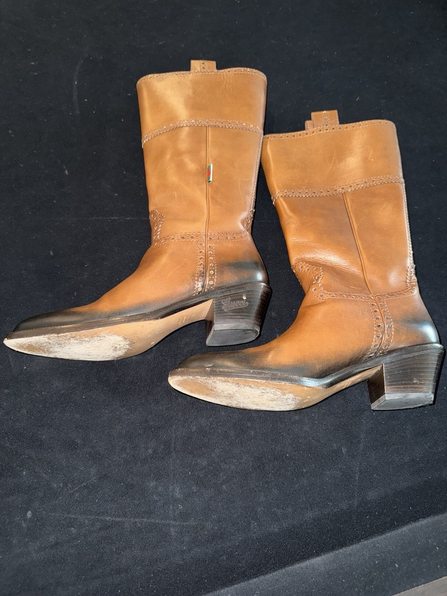 Gucci Leather western boots Lot 163613 Size 5 B | eBay display picture 2
