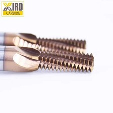 10-32 3 FLT Tungsten Carbide Milling Cutter Thread Mill Cutting Tool TiSiN Coate