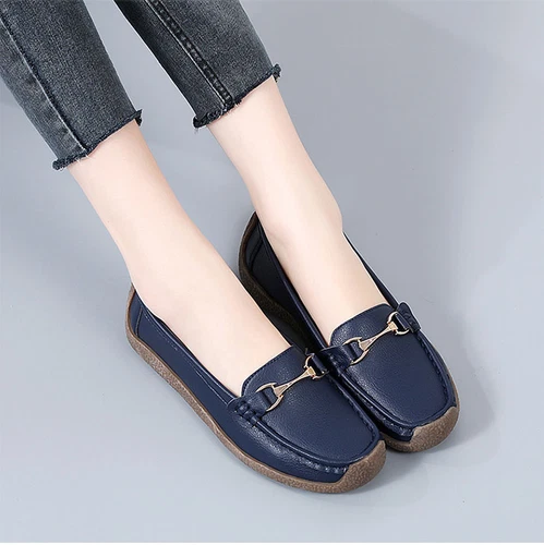 Womens Loafers Mocassin Office Work Flat Slip On Shoes Ladies Casual Shoes Size - Bild 37 von 59