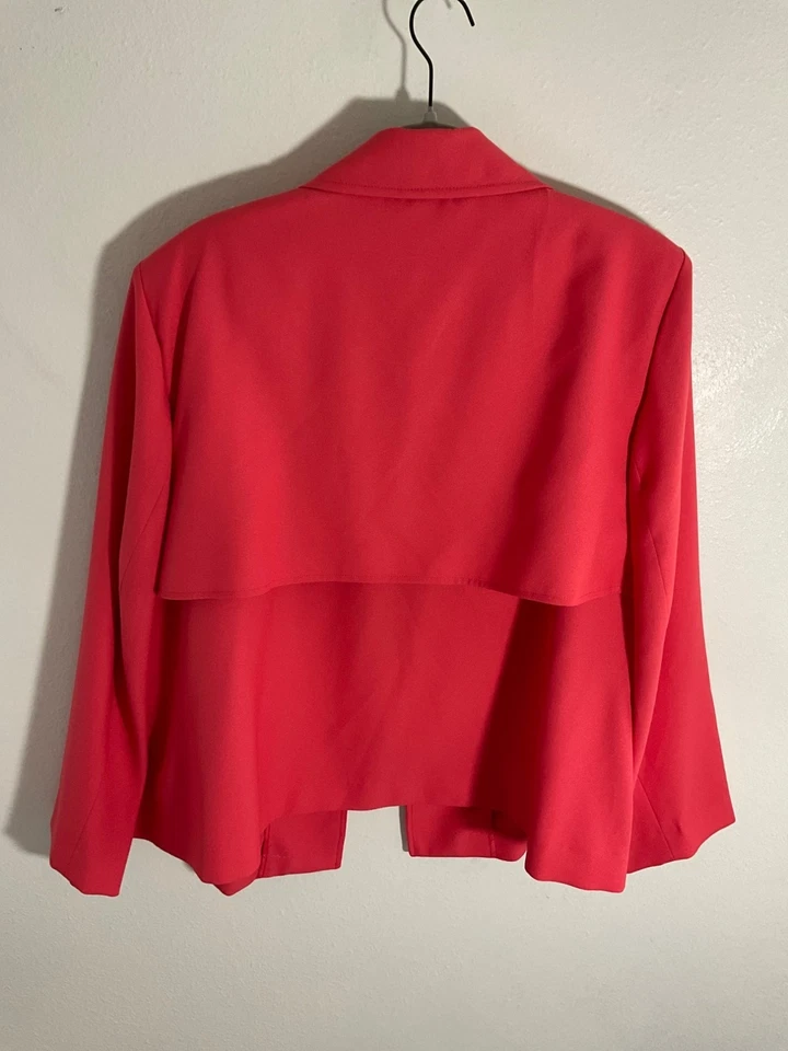 Chaqueta blazer roja para mujer Roz & Ali talla 18 Foto 3 de 3