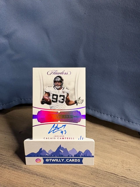 2018 Panini Flawless- Calais Campbell 1/1 Foil Auto