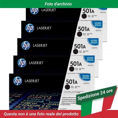 Q6470A HP 501A Toner Black 5 Pack