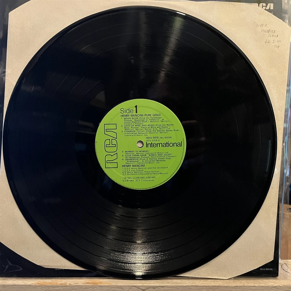 [JAZZ]~EXC LP~HENRY MANCINI~Pure Gold~[1980~RCA~Issue]~UK Import~ - Image 3 of 4