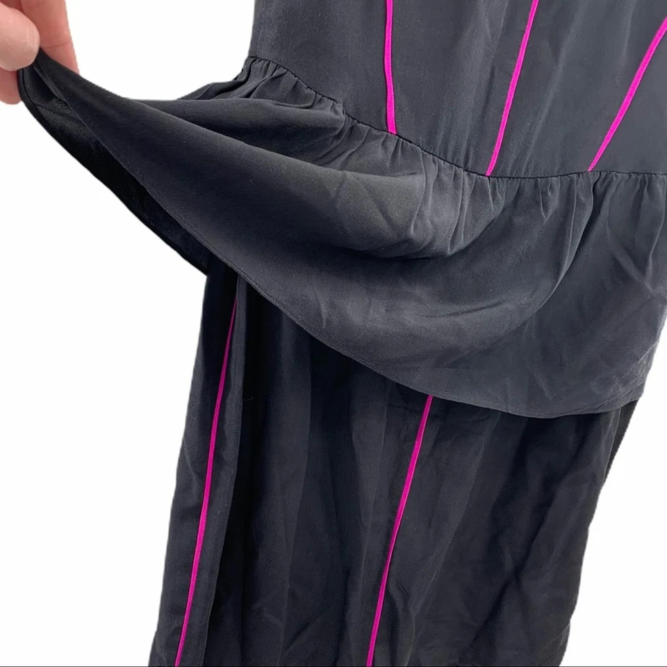 Charlie Jade черный шелк пеплум платье без рукавов средний - Изображение 4 из 4