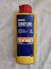 IRWIN 64902 Strait-Line RED PERMANENT Marking Chalk Line For Reel Type Boxes 8oz