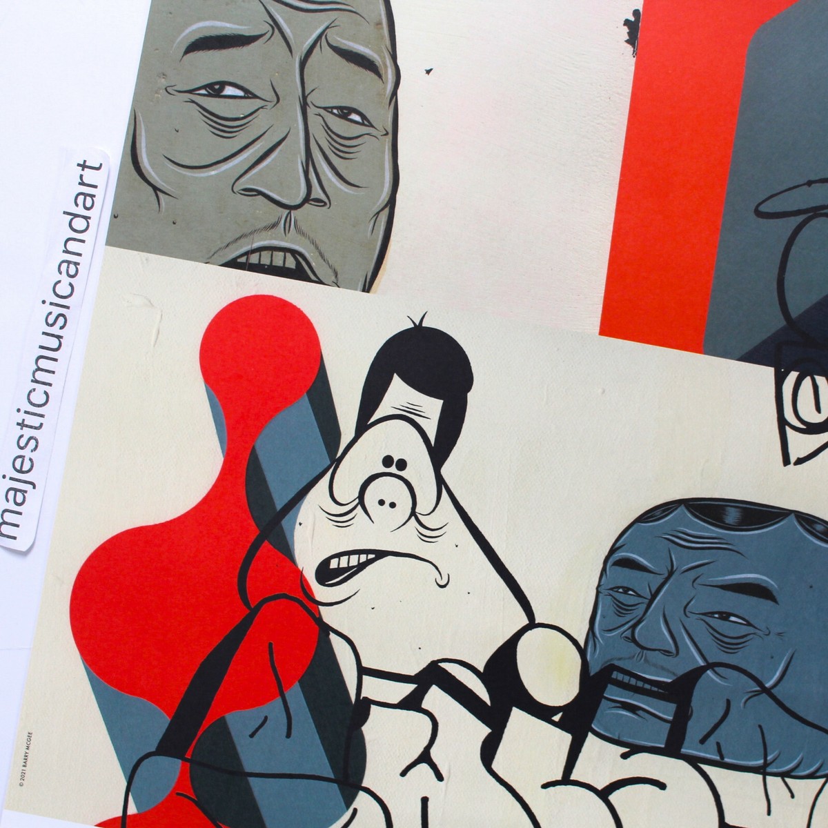 Barry Mcgee 展覧会ポスター Barry McGee: 展覧会 ポスター - Satellite
