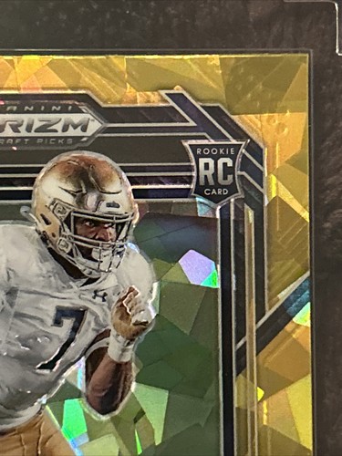 2023 Panini Prizm Draft Picks Isaiah Foskey RC Gold Cracked Ice Prizm No. 183 MT - 第 4/6 張圖片
