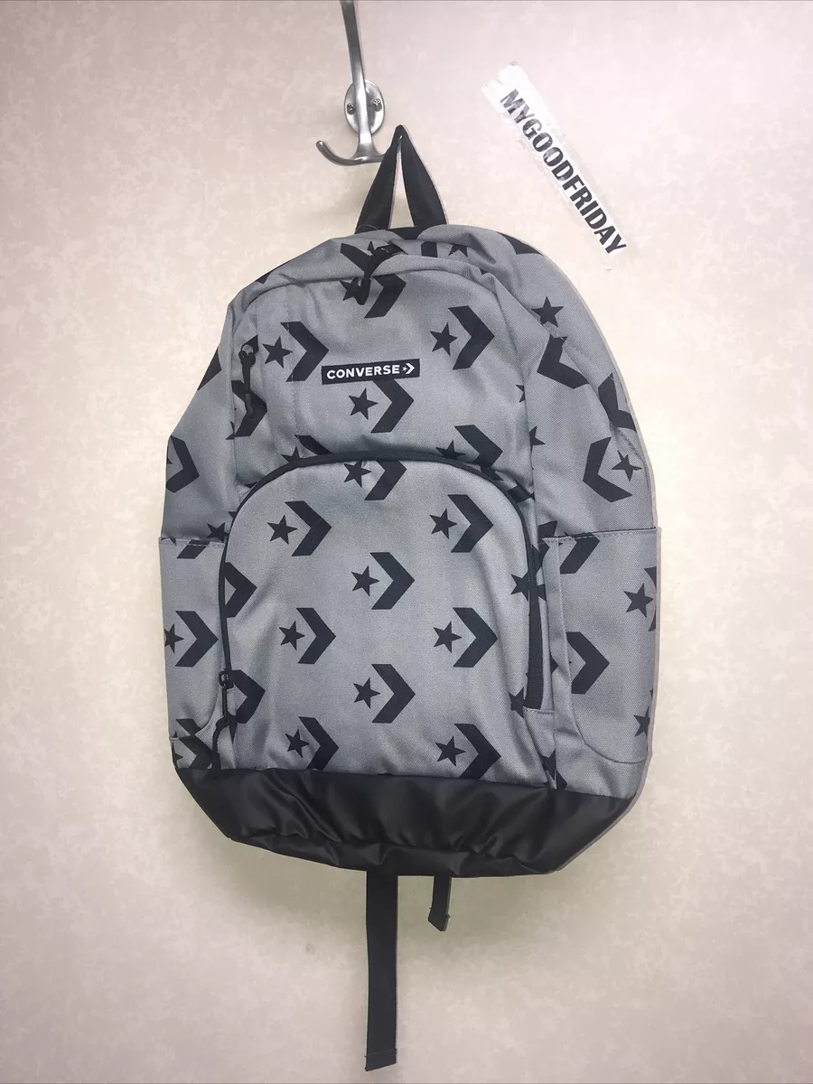 spejder klynke fuldstændig Converse Star Chevron Gray/Black Unisex Laptop Backpack 9A5325-G89 | eBay