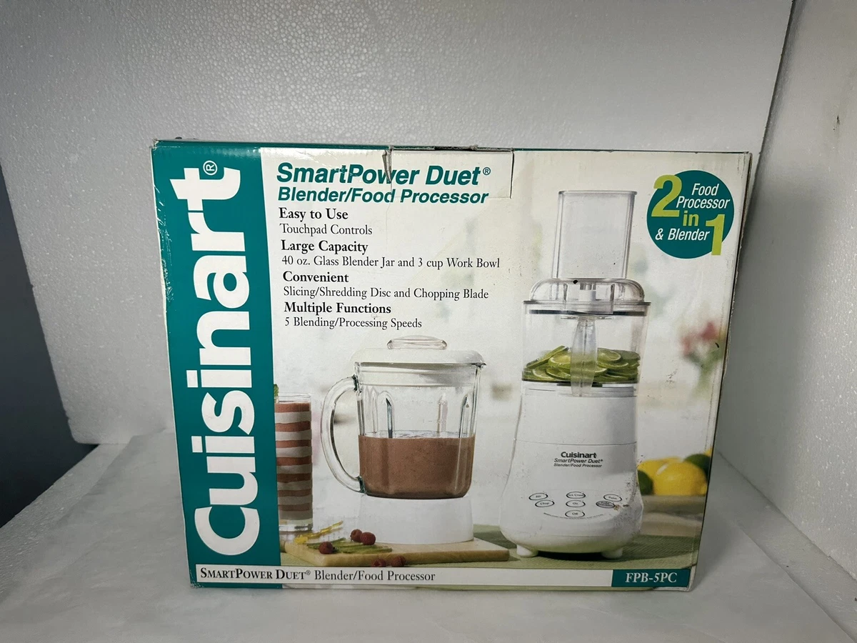 NEW OPEN BOX Cuisinart SmartPower Duet Blender Processor FPB 5PC