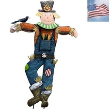 71" x 50" Metal Scarecrow Yard Decoration - Fall Decorations for Home Outdoor...
