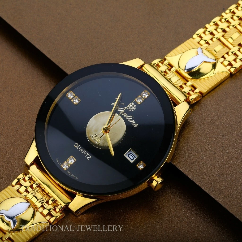 Mens gold designer watch new arrivals