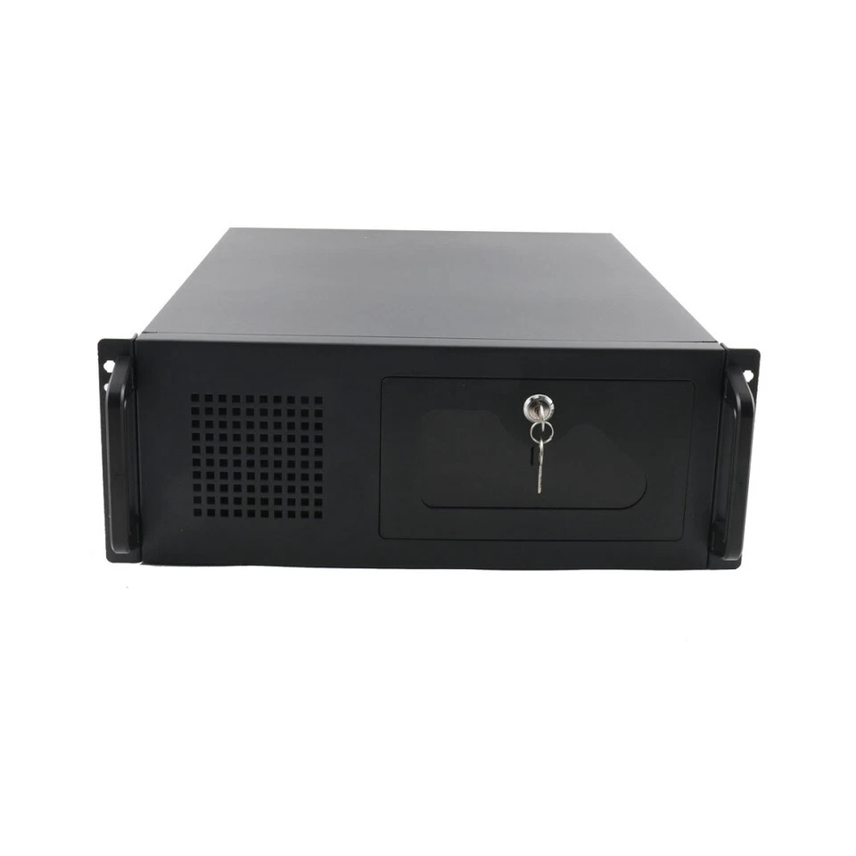 Estuche para computadora de servidor 4U ATX chasis estándar montaje en rack bahías de unidad SL-450A con llaves Foto 2 de 4