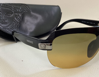 Versace Y2K Vintage Unisex Visor Sunglasses Shield Ski 4045