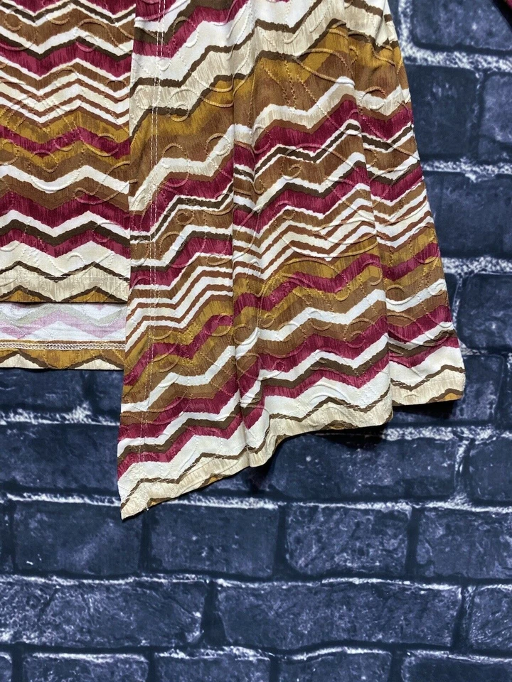 Blusa Alfred Dunner 2 en 1 Top Mujer Pequeña Rosa Marrón Blanco Texturizada Elastizada Foto 4 de 4