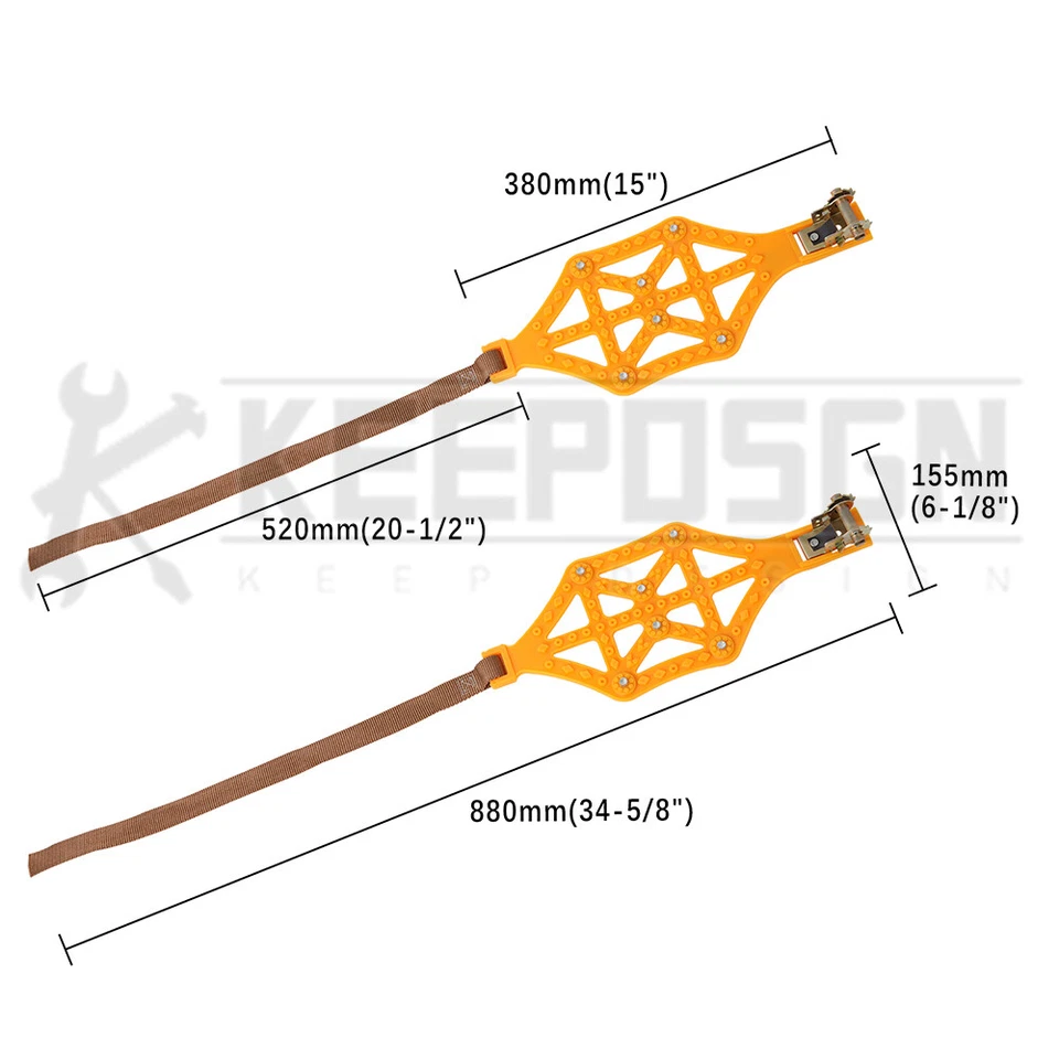 X10 Car Wheel Thick Snow Tire Chain Anti Skid Emergency Mud Rain for Honda Civic - Image 2 of 4