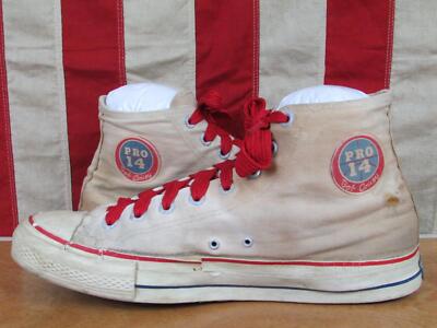 Vintage 1950s Bob Cousy Canvas Basketball Sneakers Gym Shoes 11.5 