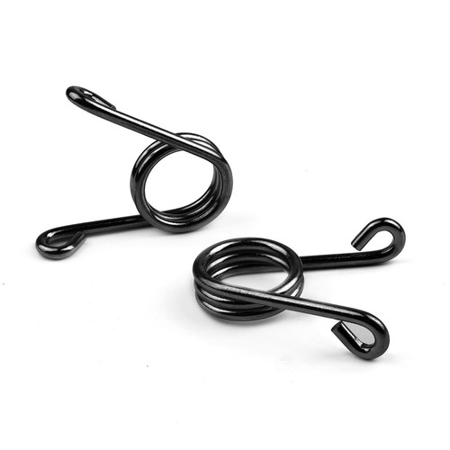 2X Springs Solo Seat Bracket Mounting V-Shape Spring Black For Chopper Bobber T9 - Picture 3 of 3