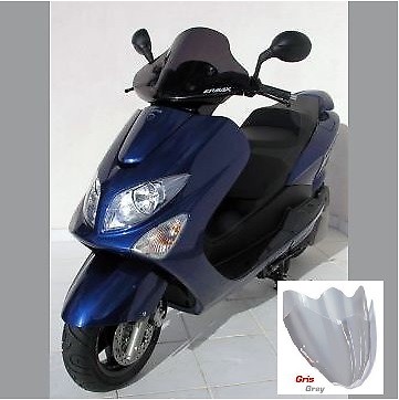 Bulle sport Ermax Majesty 125 pare-brise gris aérodynamique anti-turbulences