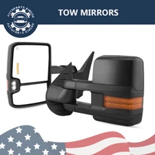 Power Heated Tow Mirrors for 2007-2014 Chevy Silverado GMC Sierra 2500HD 3500HD