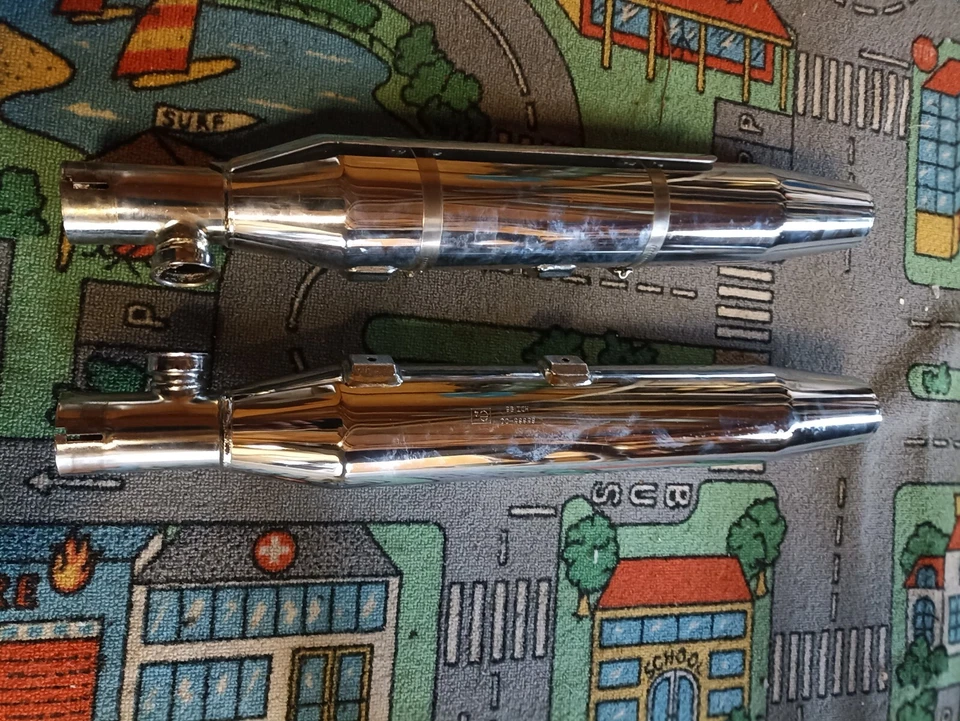 Originale Endschalldämpfer Heritage Softail 2002 mit E Zulassung - Bild 3 von 4