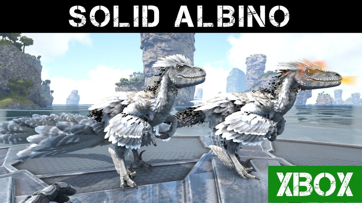 ARK Survival Evolved XBOX PVE Solid Albino Deinonychus 1407 m