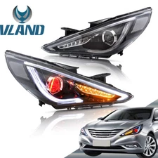VLAND LED Headlights For Hyundai Sonata 2011-2014 Projector Sequential Signals