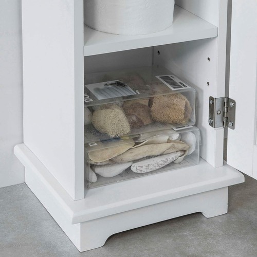 Free Standing Bathroom Toilet Paper Roll Holder, Storage Cabinet Holder, Orga... - Picture 9 of 10