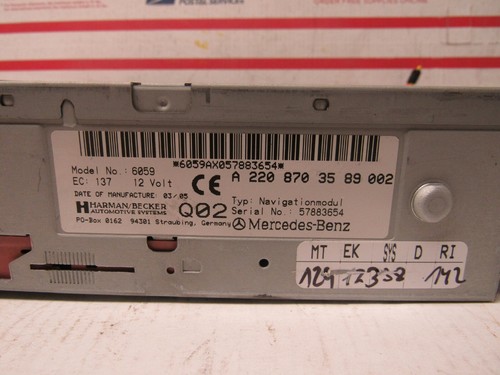2004 2005 2006 MERCEDES E CLASS E350 GPS NAVIGATION DRIVE OEM - Foto 5 di 5