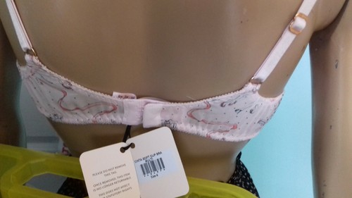 AGENT PROVOCATEUR PINK CINTA SOFT CUP SAUCY NAUGHTY BRA SIZE 4 LARGE UK 12 BNWT - Picture 6 of 9
