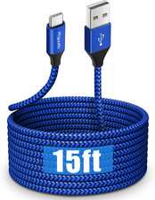 Etguuds USB C Cable 15Ft, Extra Long USB Type C Cable Fast Charge USB-A 2.0 to U