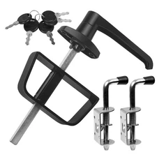 Double Door Shed Hardware Kit - Includes Barrel Bolt, Latch, and Double Door ...