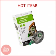 Tombow 68720 MONO Original Correction Tape, 10-Pack. Easy To Use Applicator for 