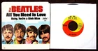 Beatles 1967 All You Need is Love Pic Sleeve & 45 Scranton Store Stock New 45 NM