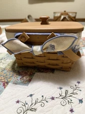Longaberger Little Market Basket Combo With Lid