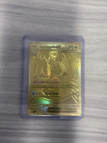 Mega Dragonite EX Gold Hyper Rare ASC 295/217 NM