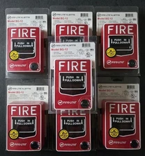 FIRE-LITE FIRELITE BG-12 DUAL ACTION CONVENTIONAL PULL STATION - NEW - 7 AVAIL.