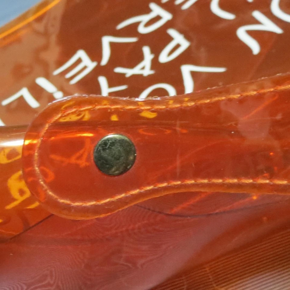 Hermes Orange Vinyl Kelly Handbag Vintage Bag Model Kelly 1990s Authentic - Image 4 of 4