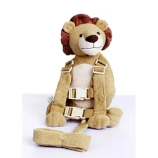 2 in 1 Lion Toddler Safety Harness Backpack Children's Walking Leash Strapï¼ˆYe