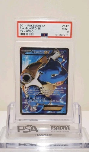 PSA 9 Mint 2014 POKEMON XY #142 FULL ART Blastoise EX